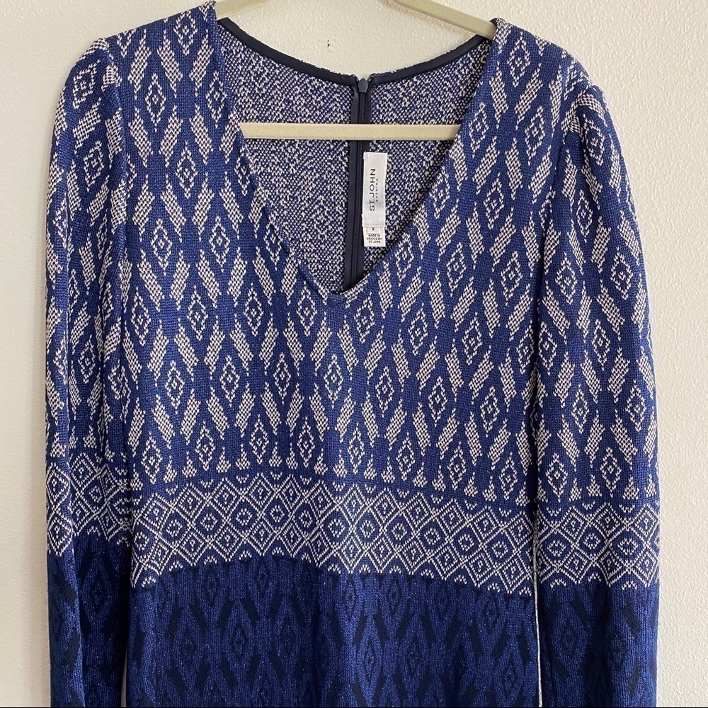 St. John evening Santana knit long maxi dress side slit - Picture 3 of 13